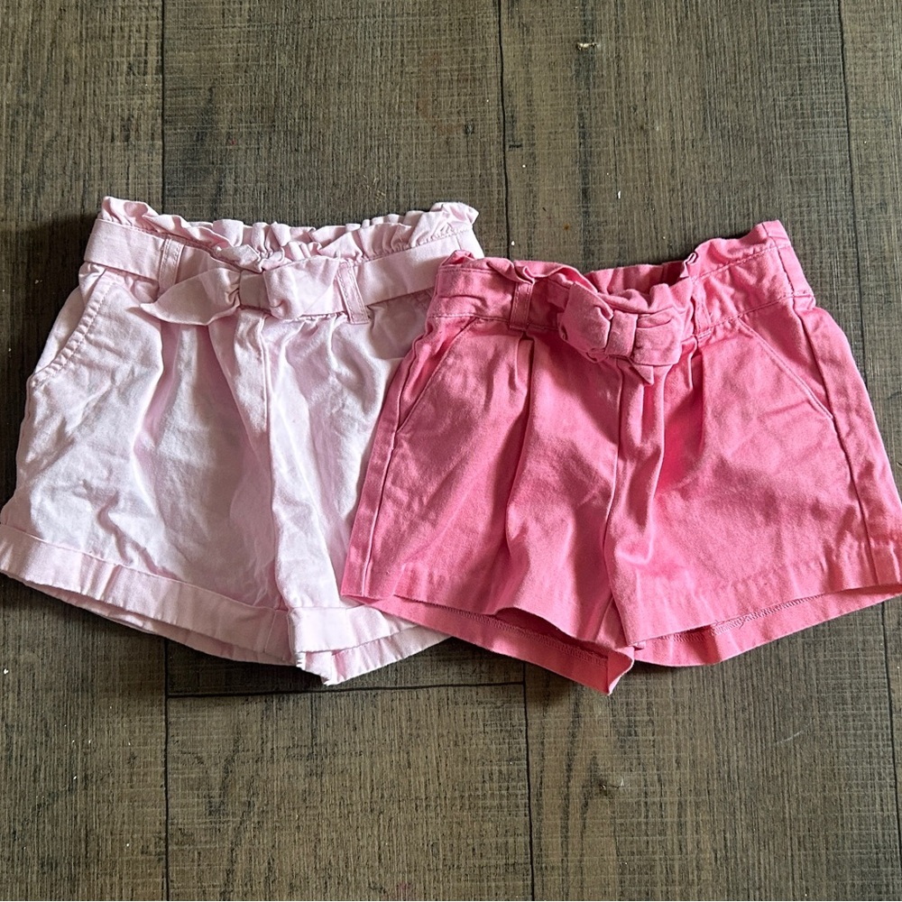 Janie and Jack High Waist Pink Shorts Set